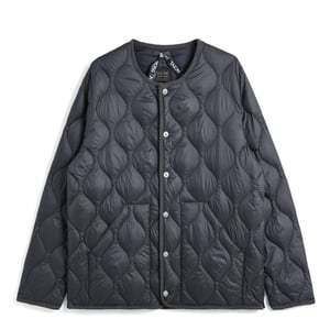 Taion Womens Military Crew Neck Down Jacket Soft Shell Dark Navy