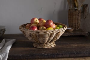 nkuku Bersama Rattan Fruit Bowl | Serveware | One Size | Natural