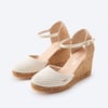 Satuna Premium Fabrics Canvas Espadrille Wedges