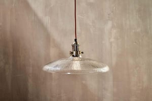nkuku Zowie Recycled Glass Pendant | Lights | Large | Antique Brass