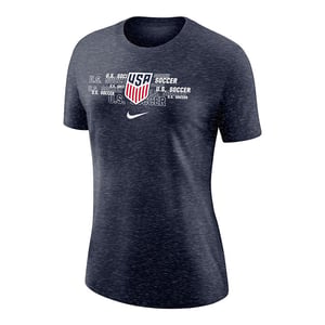 Women's Nike USMNT Repeat States Navy Tee / XL
