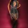 AKIRA Electric Diamond Romper | Black | Size Medium