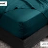 QE Home 350TC BeechBliss TENCEL™ Modal Fitted Sheet in Jungle, Green, Queen