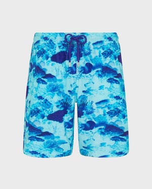 Vilebrequin - Men Terry Bermuda Shorts Coral Reef - Bermuda - Bolide - Blue - Size XXXL