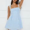 Grape Escape Mini Dress Blue
