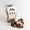 Milk chocolate popcorn clusters