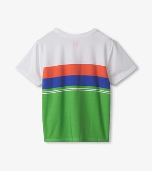 Boys Spring Colour Block Colour Block Bamboo T-Shirt
