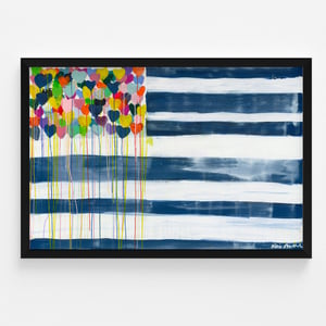 United States Of Love Flag Art Print