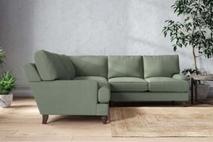 nkuku Marri Large Corner Sofa | Make To Order | Brera Linen Jade | No Colour