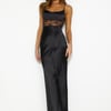 Create with Confidence Satin Maxi Dress Black