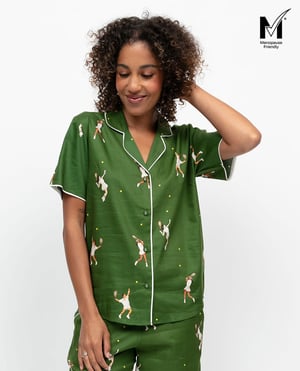 Charlie Womens Tennis Print Pyjama Top - 20