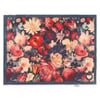 Dark Florals Washable Doormat - 65x85cm