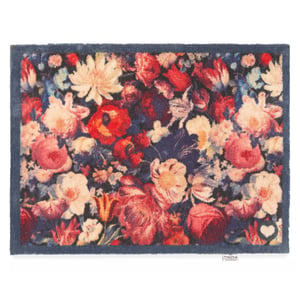 Dark Florals Washable Doormat - 65x85cm