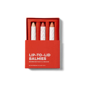 3-in-1 Balmie Crayon Trio Set - MALIBU MAGIC - Champagne, Peach, Clementine - Salty hair and the perfect coral-sun-kissed glow