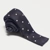 Elensa Silk Tie - Black Dot