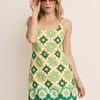 Green Floral Connie Shift Dress
