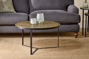 nkuku Maba Coffee Table | Tables | One Size | Antique Brass