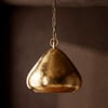 Husk pendant in brass