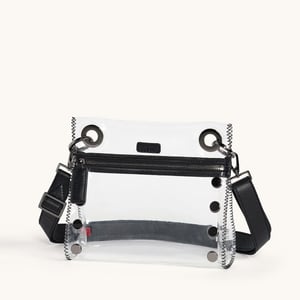 Hammitt Tony Clear Black Gunmetal Sml