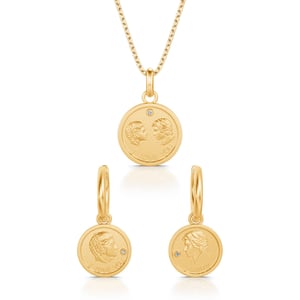 Jeulia "Whisper of Love" Sterling Silver Jewelry Set
