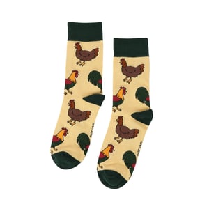 Save the Chickens Bamboo Socks | UK Adult 4-7