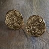 nkuku Oya Hammered Earrings | Gifting | One Size | Gold