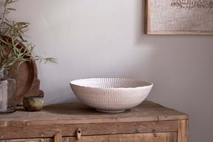 nkuku Kayanna Ceramic Decorative Bowl | Decorative Accessories | One Size | White