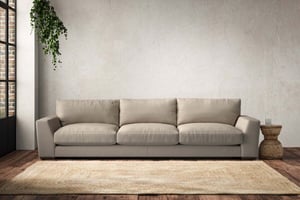 nkuku Guddu Sofa | Make To Order | Super Grand | Recycled Cotton Stone