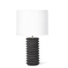 Noir Column Natural Stone Small Travertine Lamp
