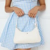 Josee Shoulder Bag White Smooth Gold