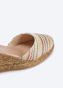 Sagaro Raffia Espadrille Wedges