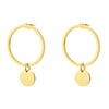 Hoop Circle Earrings Gold