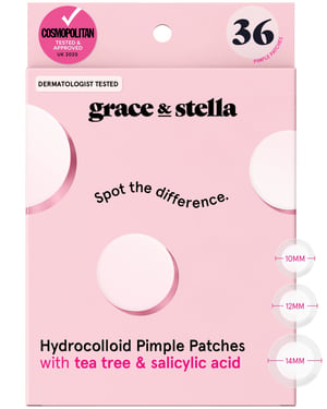 hydrocolloid pimple patches - 36 Pack / Multisize (Round)