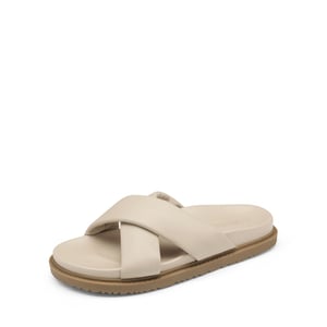 DREAM PAIRS Open Toe Crisscross Slide Flat Sandals
