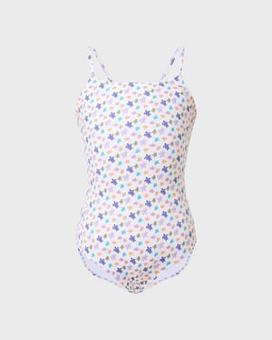 Vilebrequin - Girls One-piece Swimsuit Micro Ronde Des Tortues - Swimwear - Gim - White - Size 14