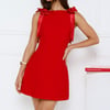 Holiday Hype Mini Dress Red