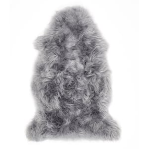 Genuine Sheepskin Rug Grey - Double - 70x175cm