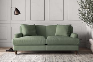 nkuku Deni Sofa | Make To Order | Medium | Brera Linen Smoke