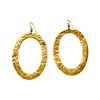 Lana Oval Hoops Earrings - Polished Brass