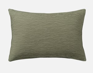 QE Home Naramata Pillow Sham, Geometric, Green, King