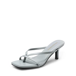 DREAM PAIRS Slip On Square Toe Thong Heeled Sandals
