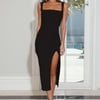 Fashionable Chic Midi Dress Black