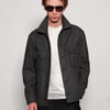 Wool Workshirt in Charcoal