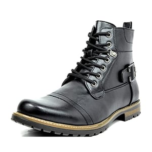 DREAM PAIRS Men s Vegan Leather Motorcyle Combat Boots