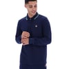 Monte Tipped Collar Long Sleeve Polo - S