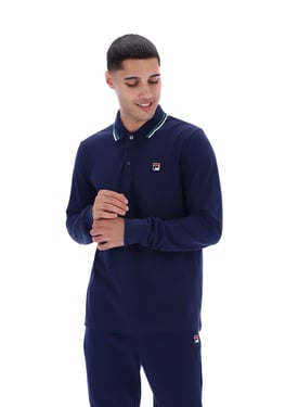 Monte Tipped Collar Long Sleeve Polo - 4XL
