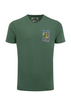 Weird Fish Sea Shanties Back Print Artist T-Shirt Dusky Green Size XL