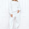 BASE Waist Fold Cuffed Sweatpants White