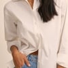 White Hestia Relaxed Shirt