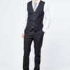 Max Black Waistcoat